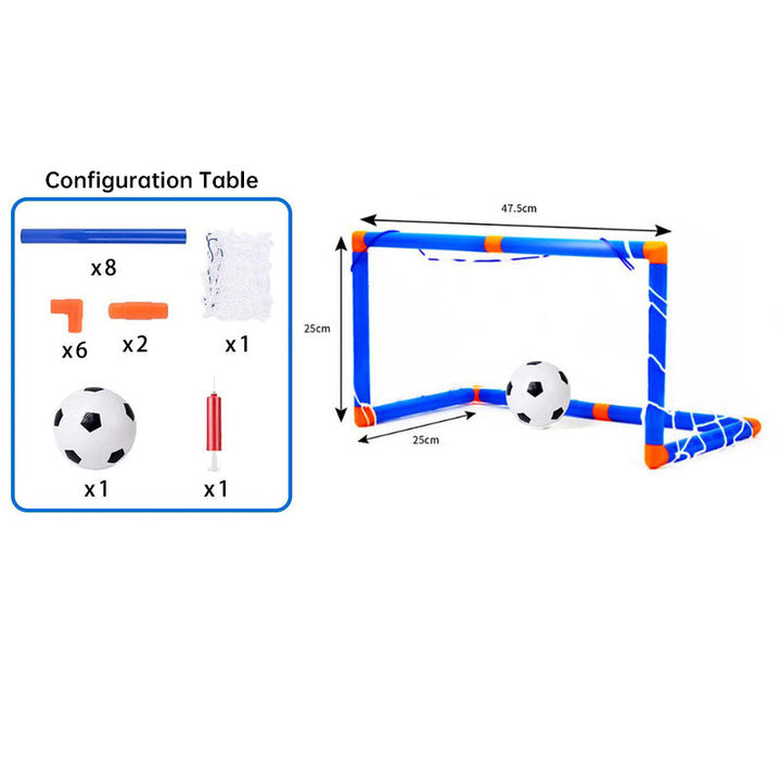 Mini Foldable Soccer Goal Set for Kids Indoor Outdoor Play