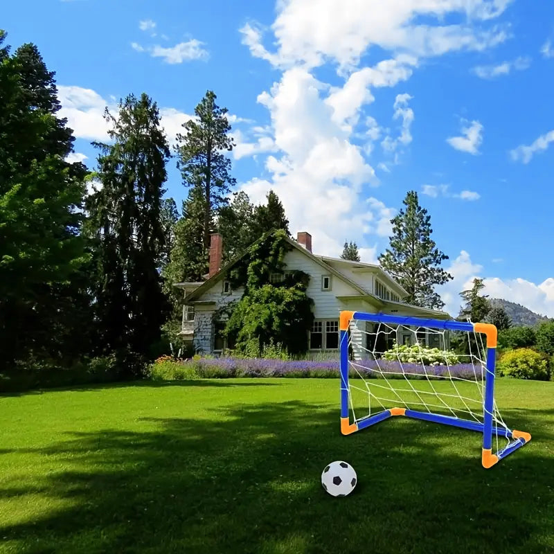 Mini Foldable Soccer Goal Set for Kids Indoor Outdoor Play