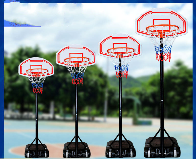 Portable Adjustable Basketball Stand for Kids Teenagers Outdoor Home Training