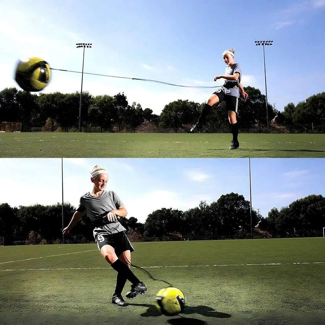 Football Training Belt Adjustable Soccer Practice Aid for Skill Improvement