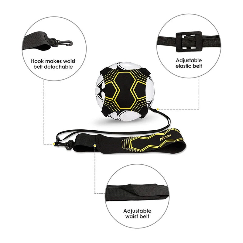 Football Training Belt Adjustable Soccer Practice Aid for Skill Improvement