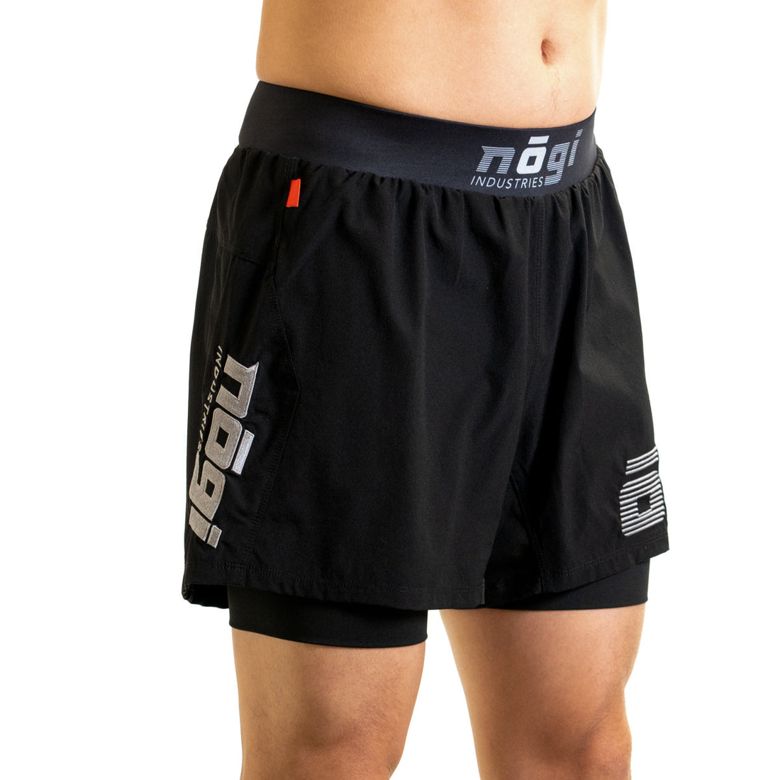 Ghost 5" Premium Lined Grappling Shorts – Obsidian Black