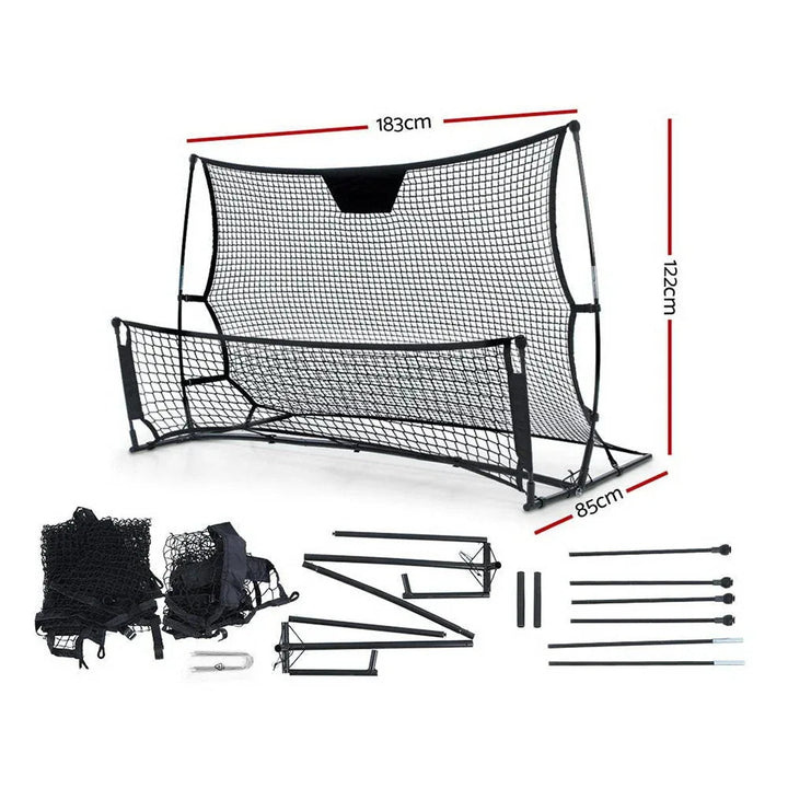 Portable Soccer Rebounder Net Volley Training Football Goal