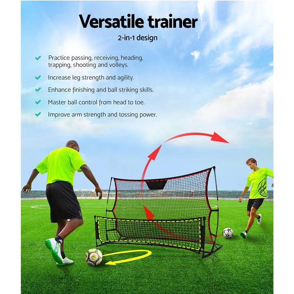 Portable Soccer Rebounder Net Volley Training Football Goal