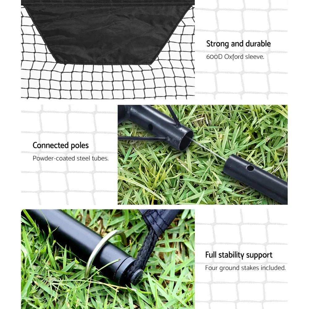 Portable Soccer Rebounder Net Volley Training Football Goal