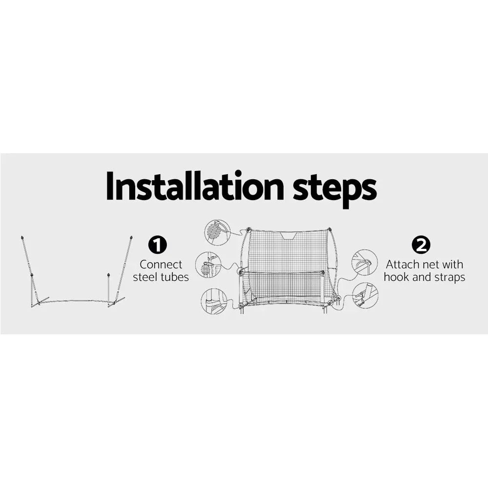 Portable Soccer Rebounder Net Volley Training Football Goal