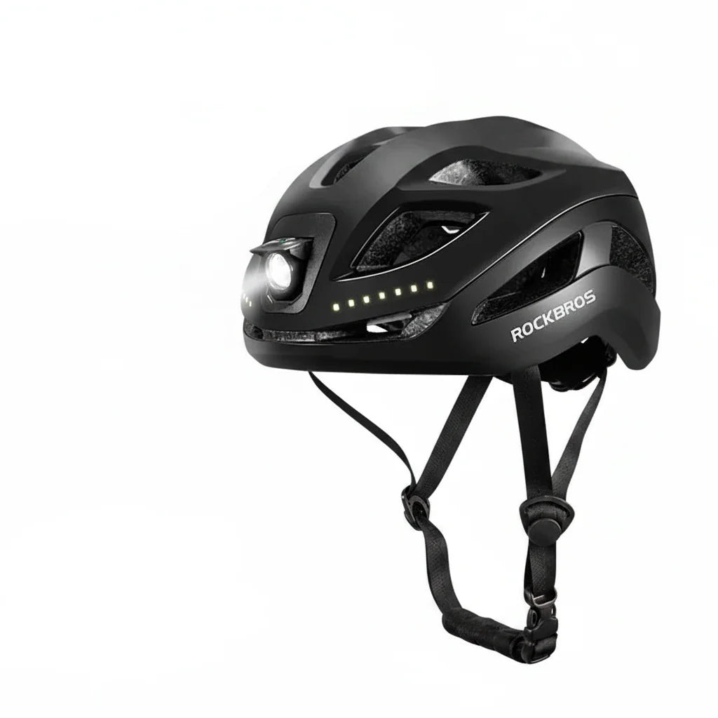 Adjustable Cycling Helmet with Rechargeable Type-C Safety Light