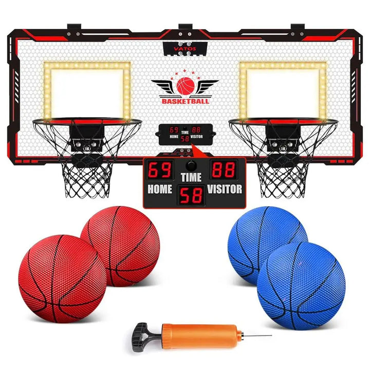 Interactive Basketball Hoop Set for Kids Indoor Outdoor Active Fun Play