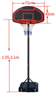 Portable Adjustable Basketball Stand for Kids Teenagers Outdoor Home Training
