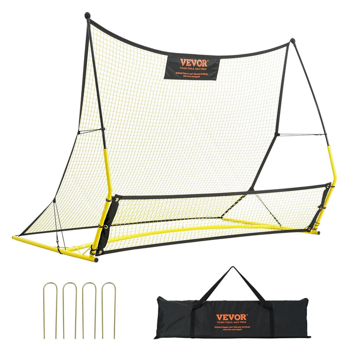 Portable Soccer Rebounder Net Trainer for Passing Volley Solo Team Practice