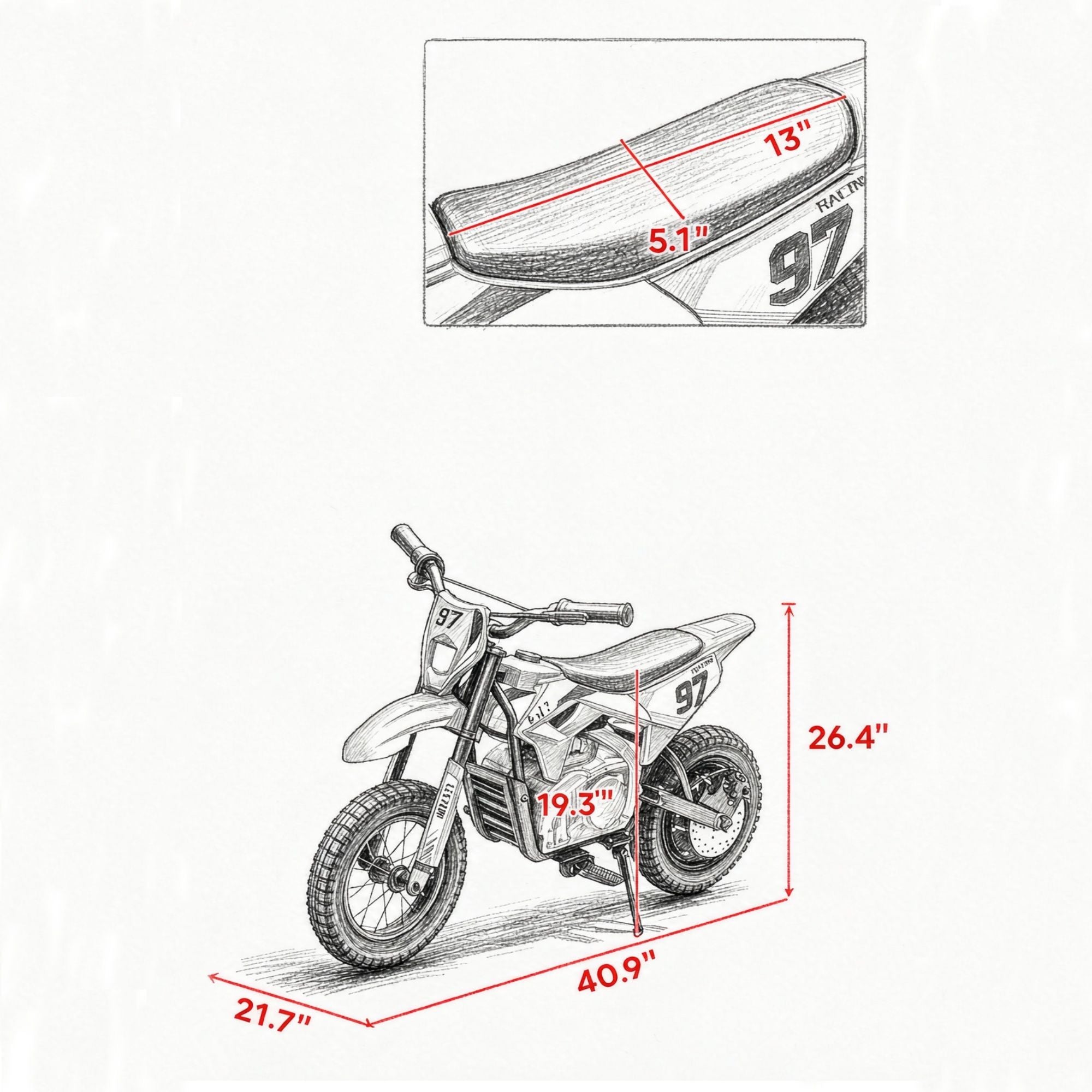Kids Electric Dirt Bike 36V with Brushless Motor Up to 9.9 MPH Inflatable Tires Rear Suspension ,Pink