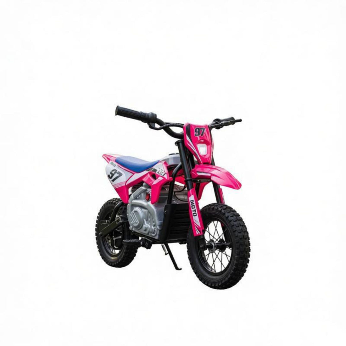 Kids Electric Dirt Bike 36V with Brushless Motor Up to 9.9 MPH Inflatable Tires Rear Suspension ,Pink