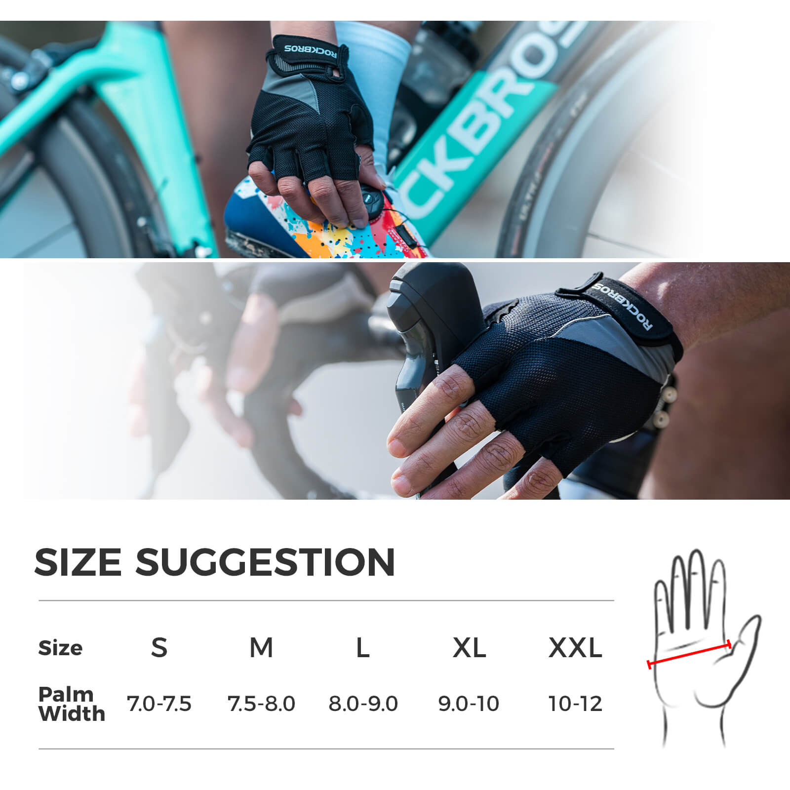 Half Finger Cycling Gloves for Breathable Comfortable Summer Riding Protection