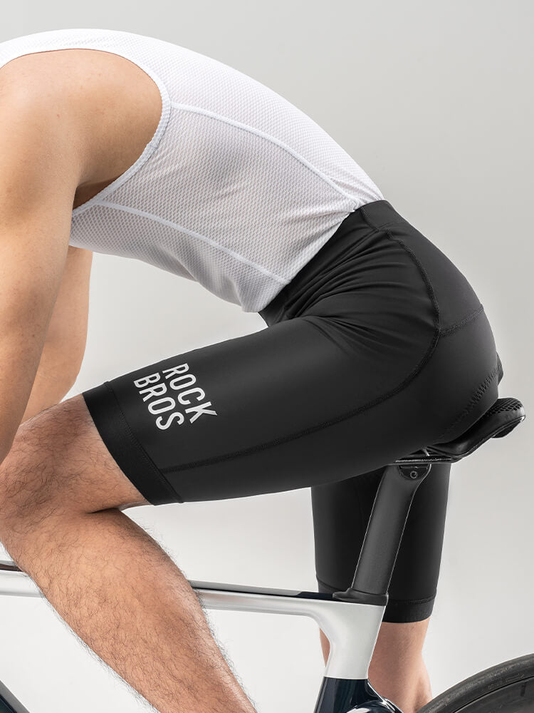 Men's Summer Padded Cycling Shorts for Comfortable Breathable Long Distance Riding