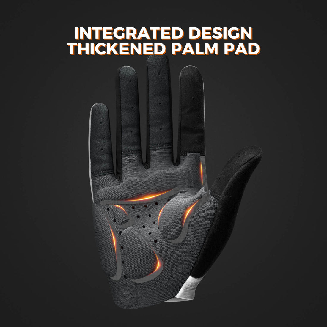 Long Finger Cycling Gloves with Elastic Interface Padding